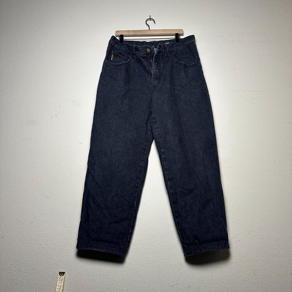 VTG AX Armani Exchange Designer Denim Men 36x29 Jeans Pants Light Black Italy